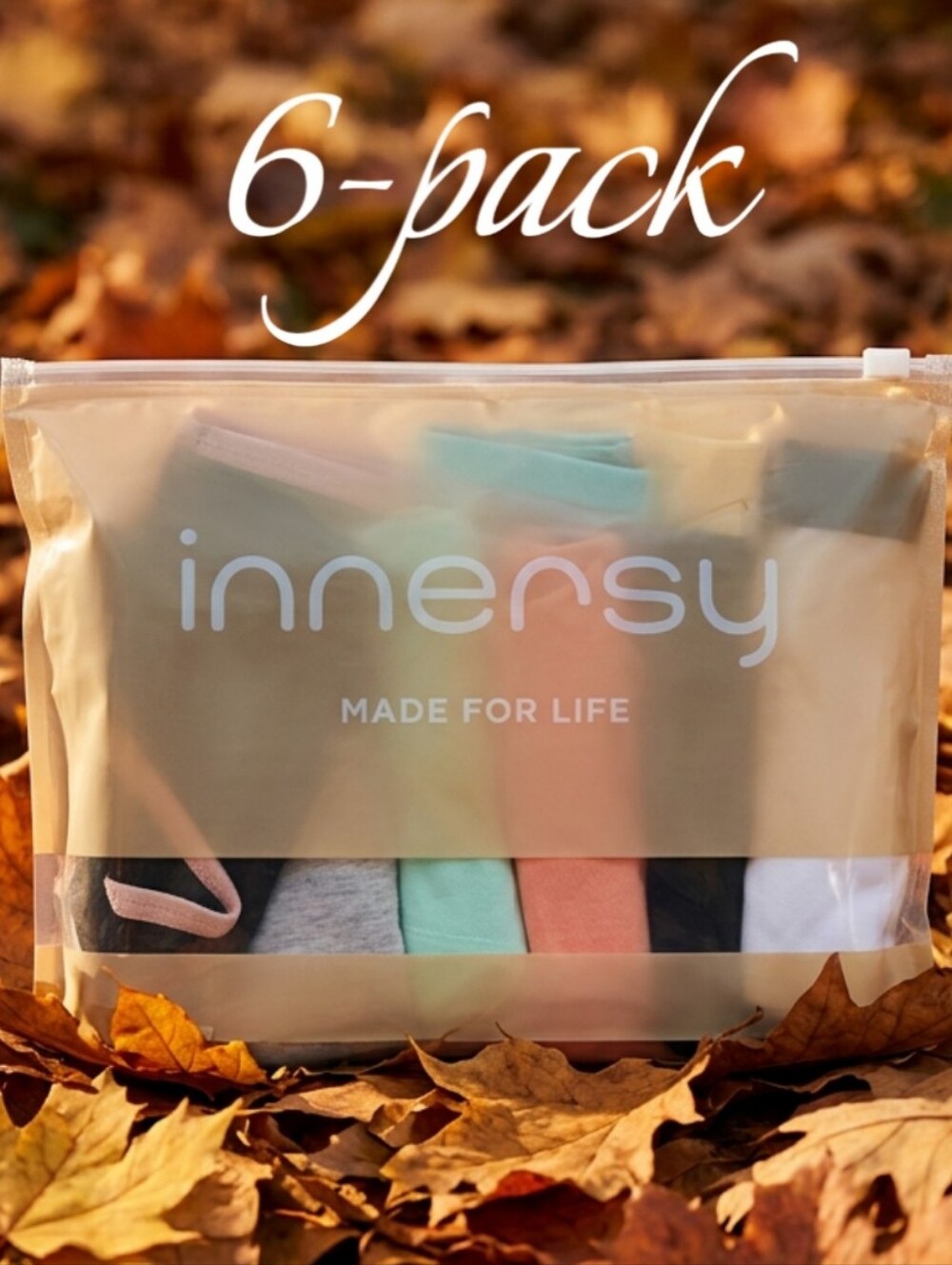 Innersy 6-Pack Underwear Panties Girls L 12-14